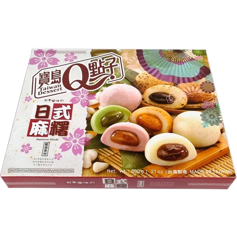 Mochi variado pack familiar 600G/ 宝岛Q点子 日式麻糬 600g