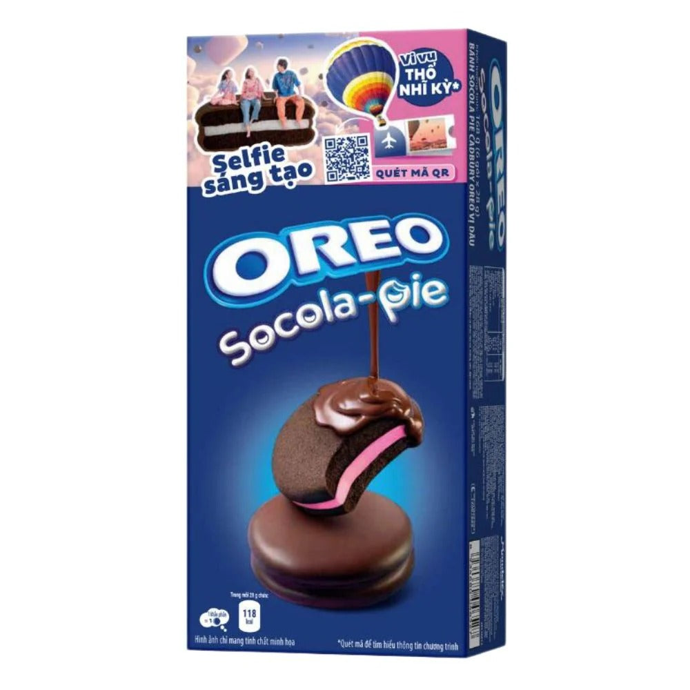 Bizcocho oreo relleno sabor fresa 88g