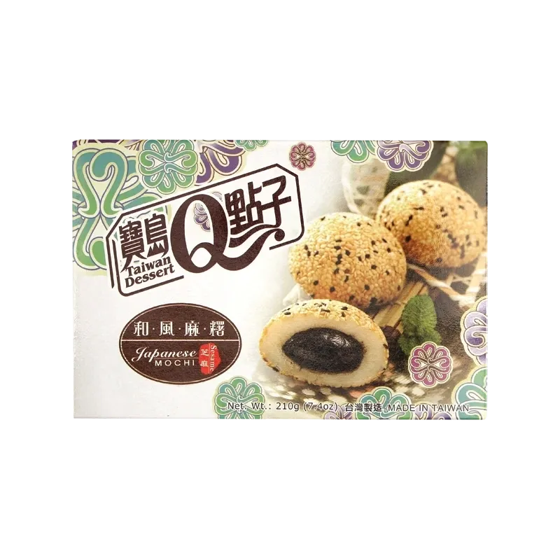 Baodao mochi sabor sesamo 210g/ 宝岛 和风麻薯 芝麻味 210g