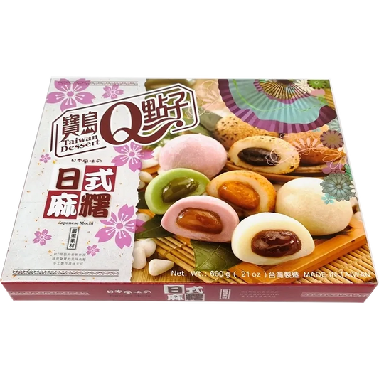 Mochi variado pack familiar 600G/ 宝岛Q点子 日式麻糬 600g