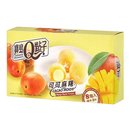 Mini mochis sabor mango 80g/ 宝岛Q点子 可可麻糬 芒果味 80g