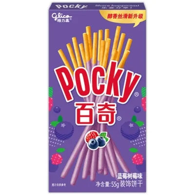 Pocky sabor arándanos 55g/ Pocky 蓝莓味55g