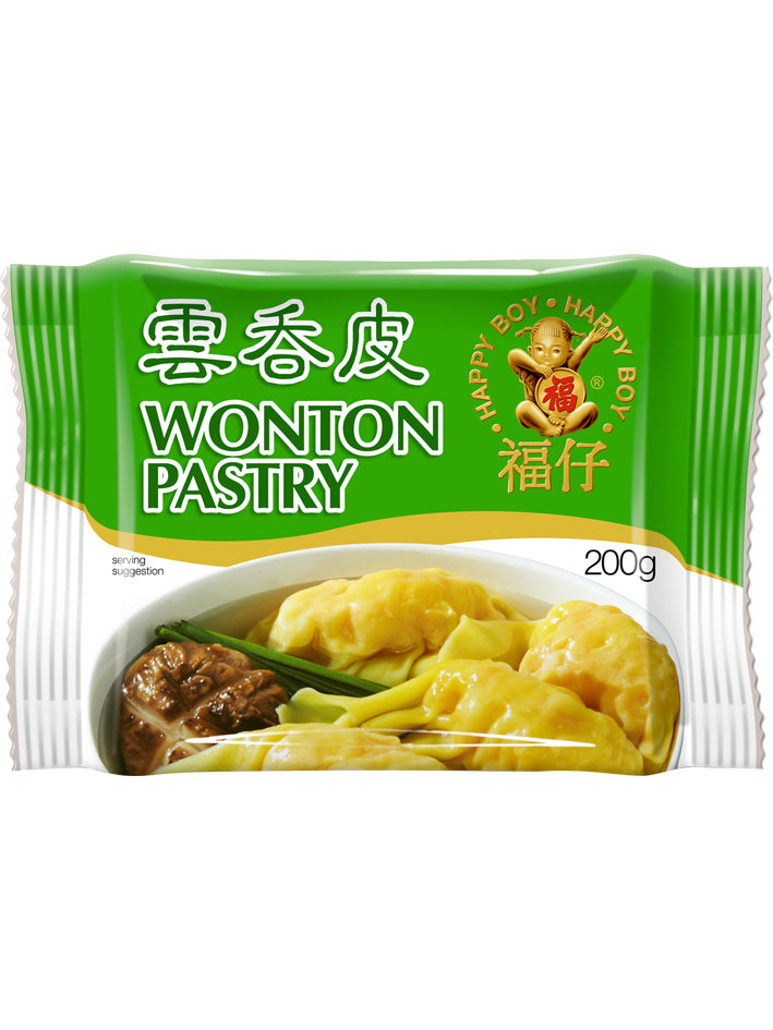 Happy Boy masa para wonton 200 g, envase verde