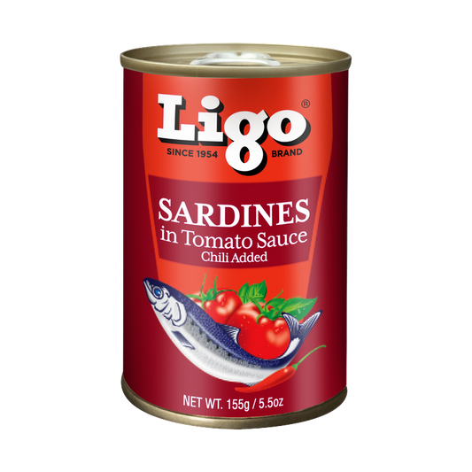 菲律宾鱼罐头-SARDINAS LIGO TOMATE CHILI 155G