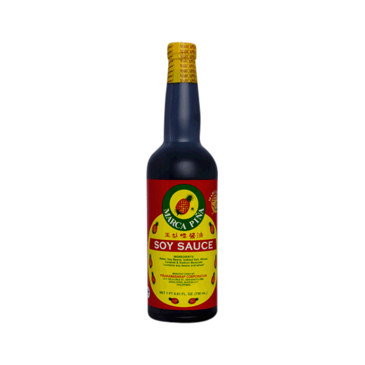 凤梨标纯酿造酱油 - SALSA DE SOJA MARCA PINA 750ML