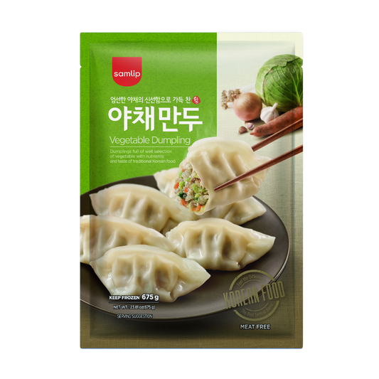 韩国三立冻蔬菜饺子- GYOZAS VEGETAL SAMLIP 675G